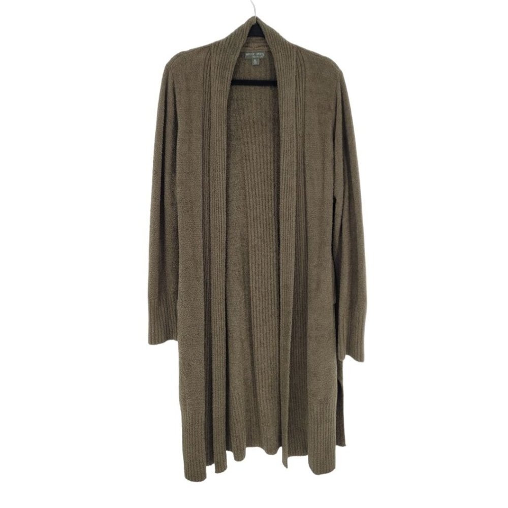 Barefoot Dreams Cozychic lite womens XL olive green Catalina Long Cardigan
